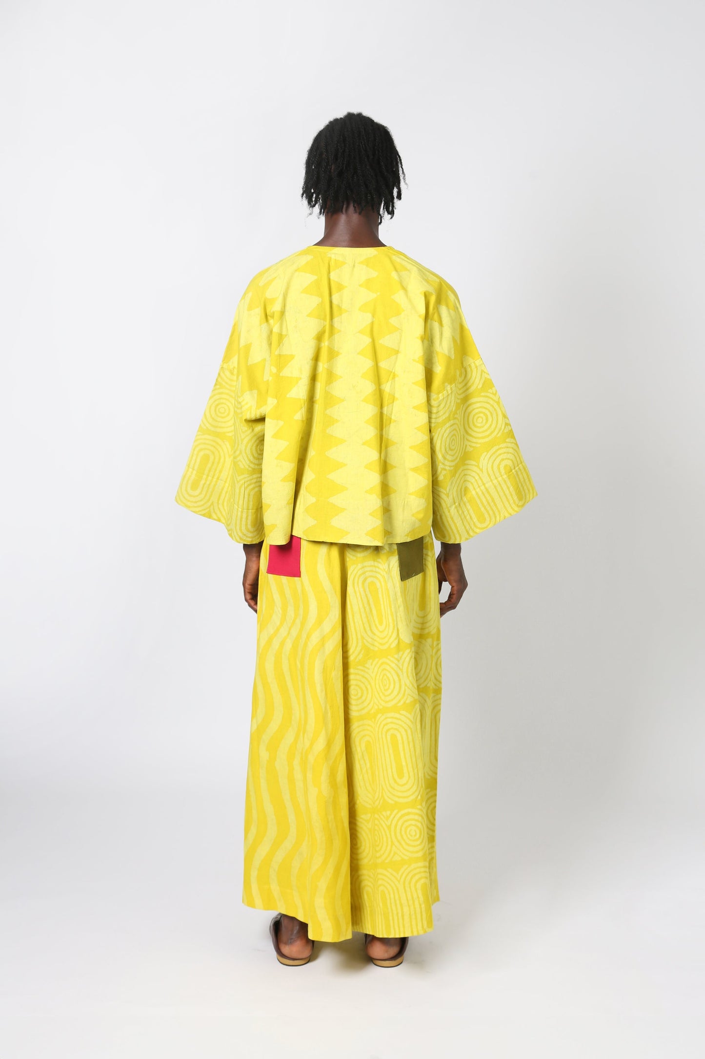 YELLOW MULTIPRINT BUBA CULOTTES