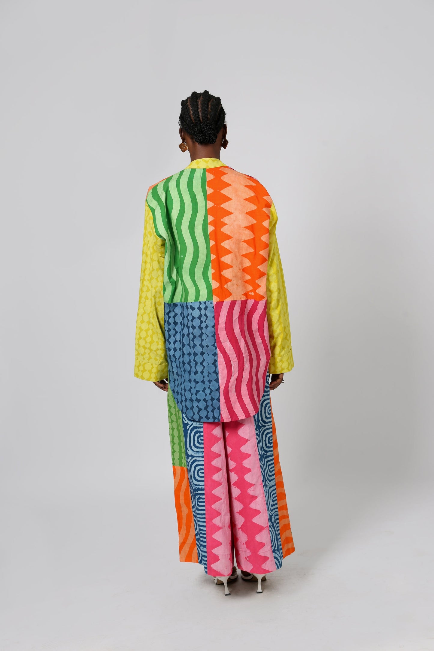 PINK AND PEACH LONG SLEEVE SHIRT