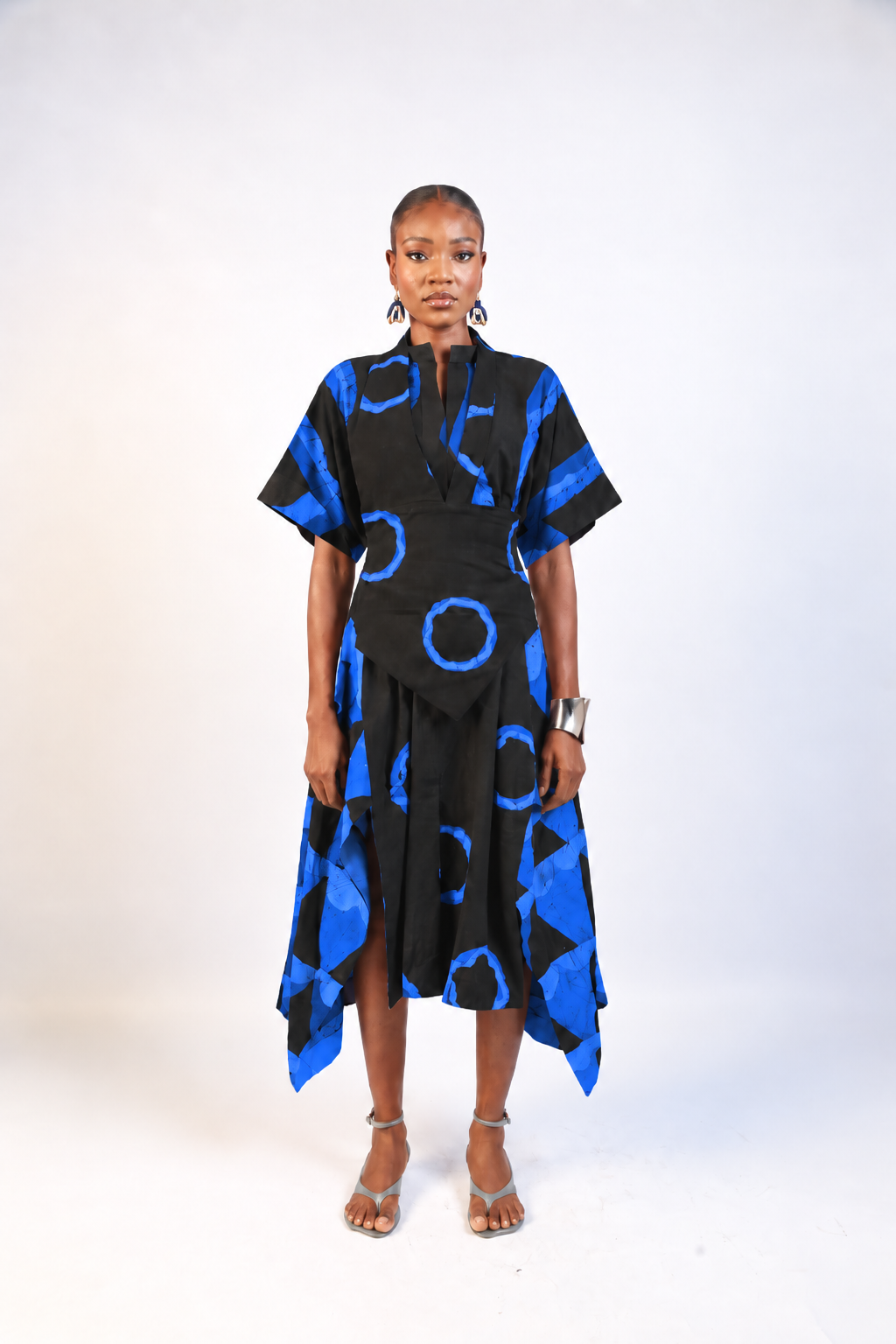 MULTIPRINT SHIRT DRESS