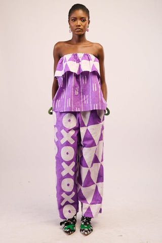 LEMON AND BLACK MULTIPRINT MIDI AGBADA WITH BLACK ASO OKE