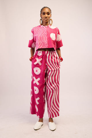 LEMON AND BLACK MULTIPRINT MIDI AGBADA WITH BLACK ASO OKE