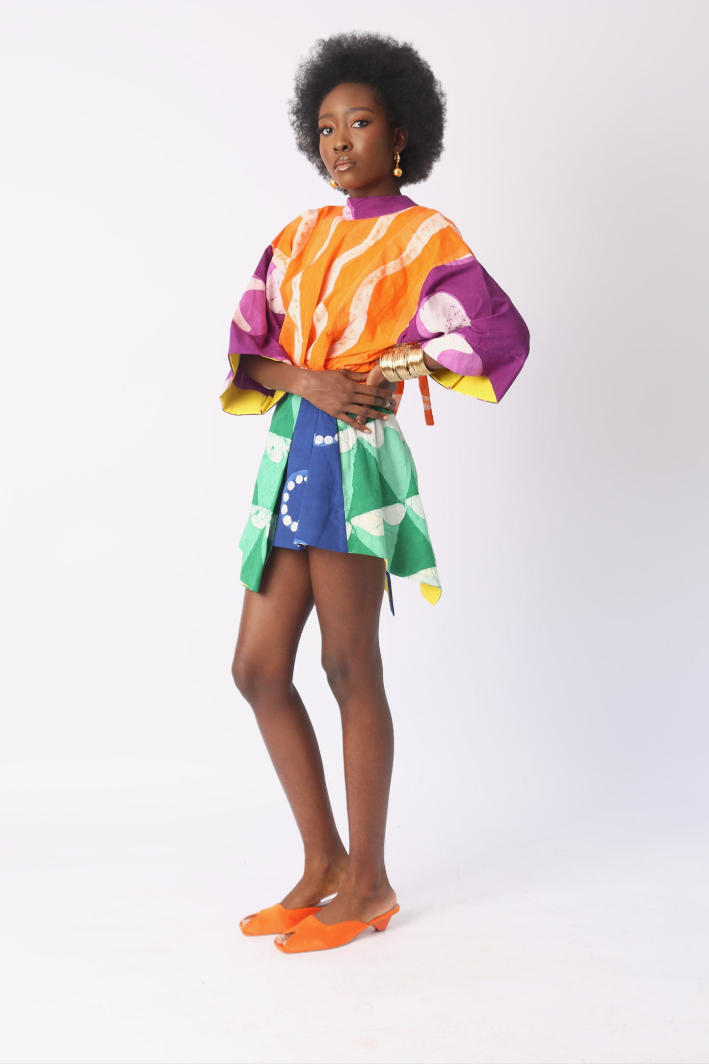 BRIGHT MULTICOLOURED MINI IRO DRESS