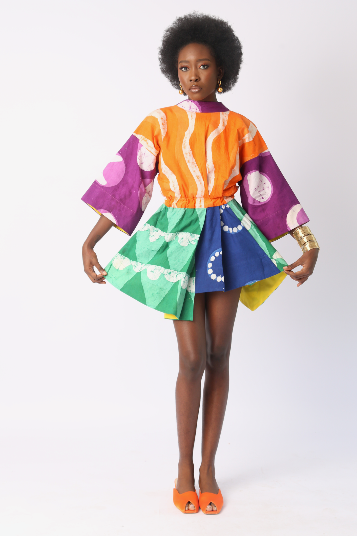 BRIGHT MULTICOLOURED MINI IRO DRESS