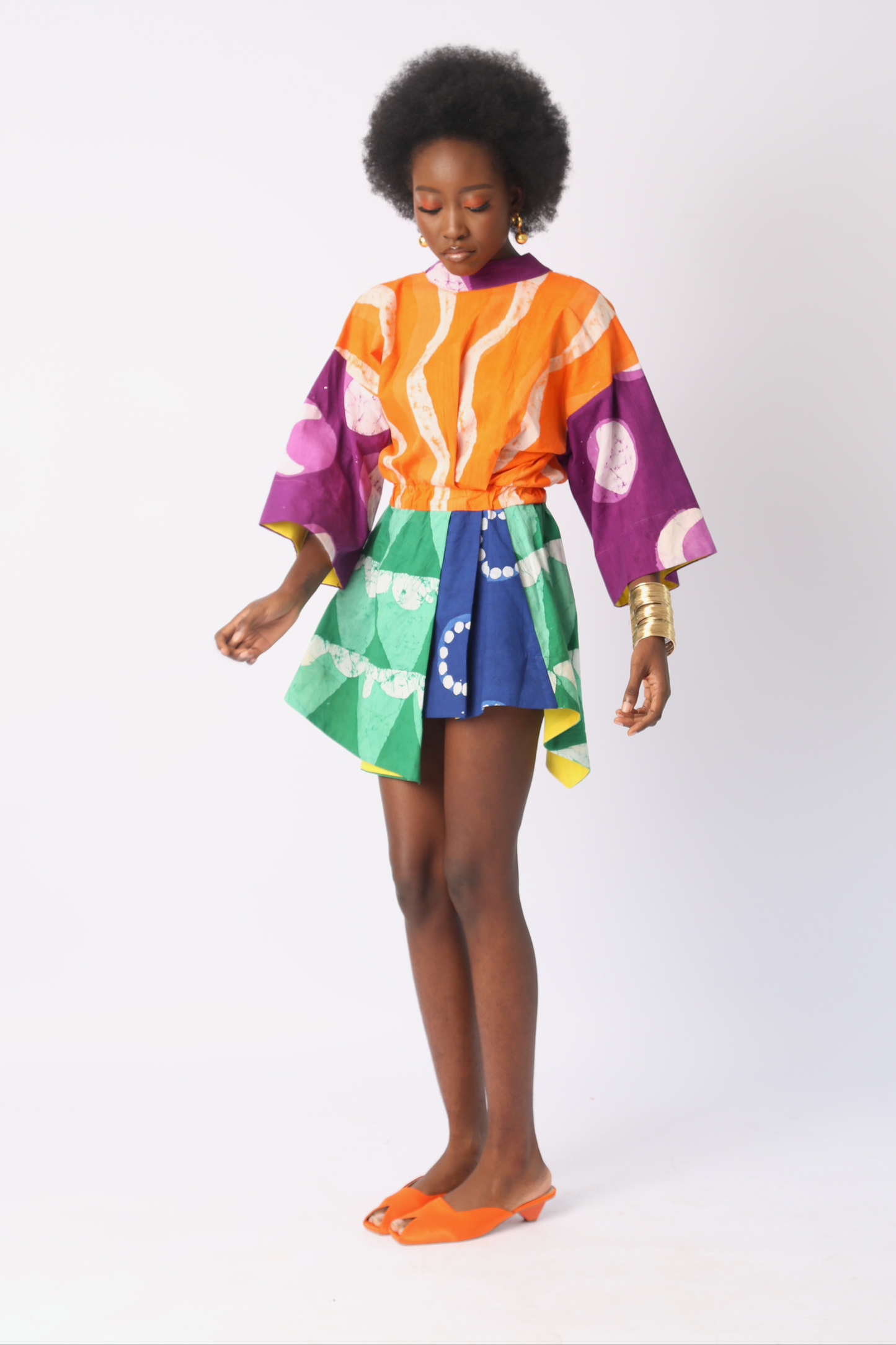 BRIGHT MULTICOLOURED MINI IRO DRESS