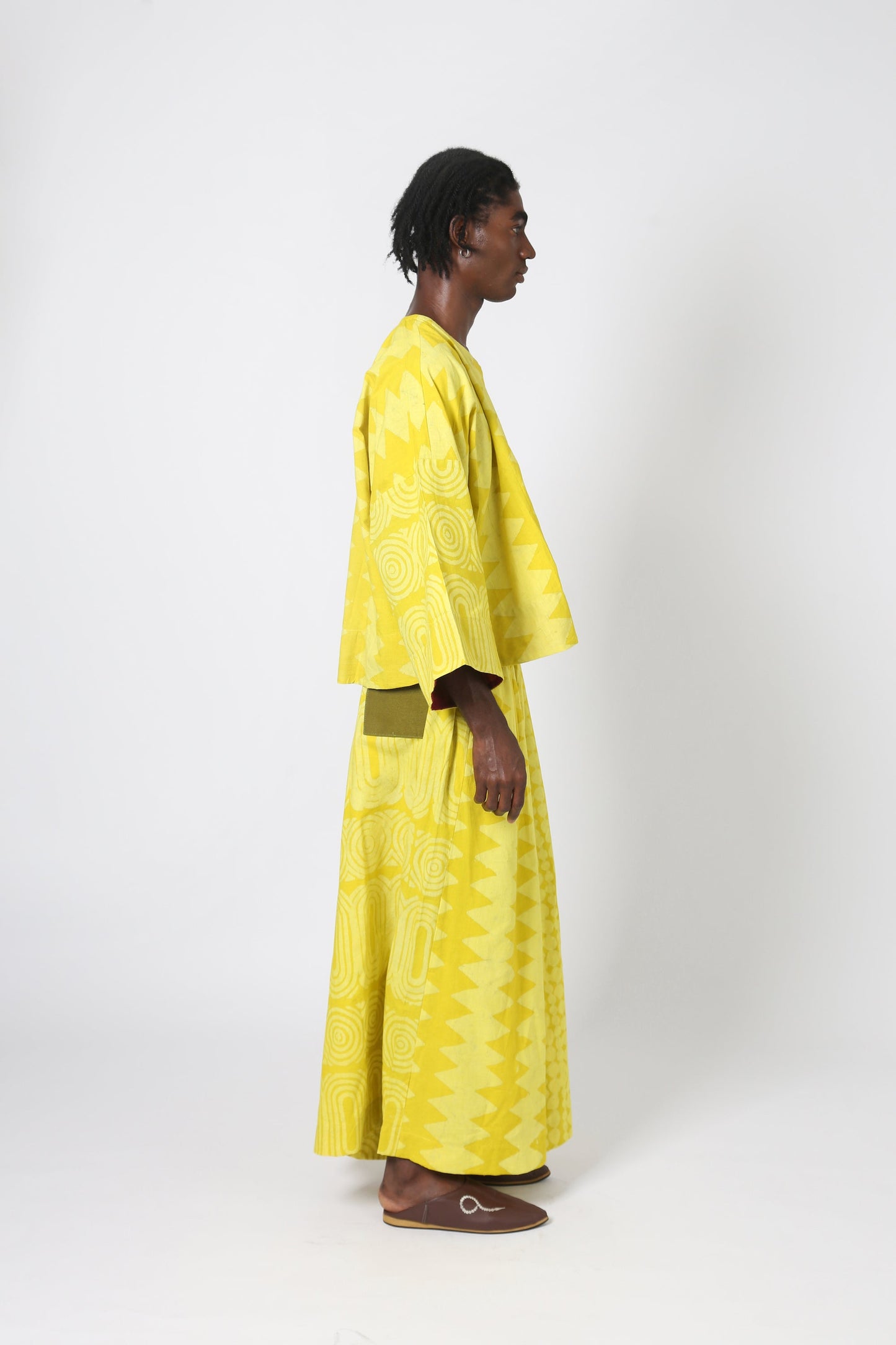 YELLOW MULTIPRINT BUBA CULOTTES