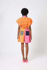 TEAL AND GREEN MULTICOLOURED SHORTS