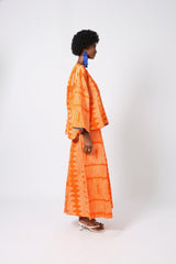 PEACH AND LIGHT PEACH MULTIPRINT BUBA CULOTTES