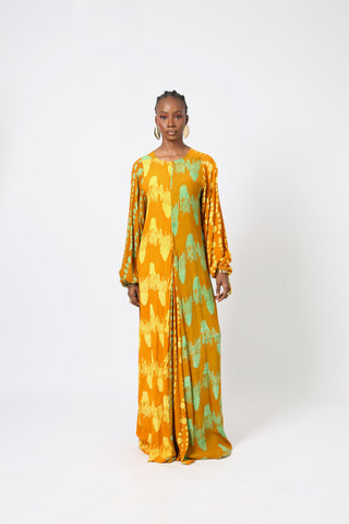 LEMON AND YELLOW SLIP DRESS