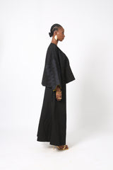 BLACK MULTIPRINT BUBA CULOTTES