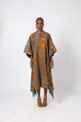 GREY AND YELLOW SHIRT DRESS