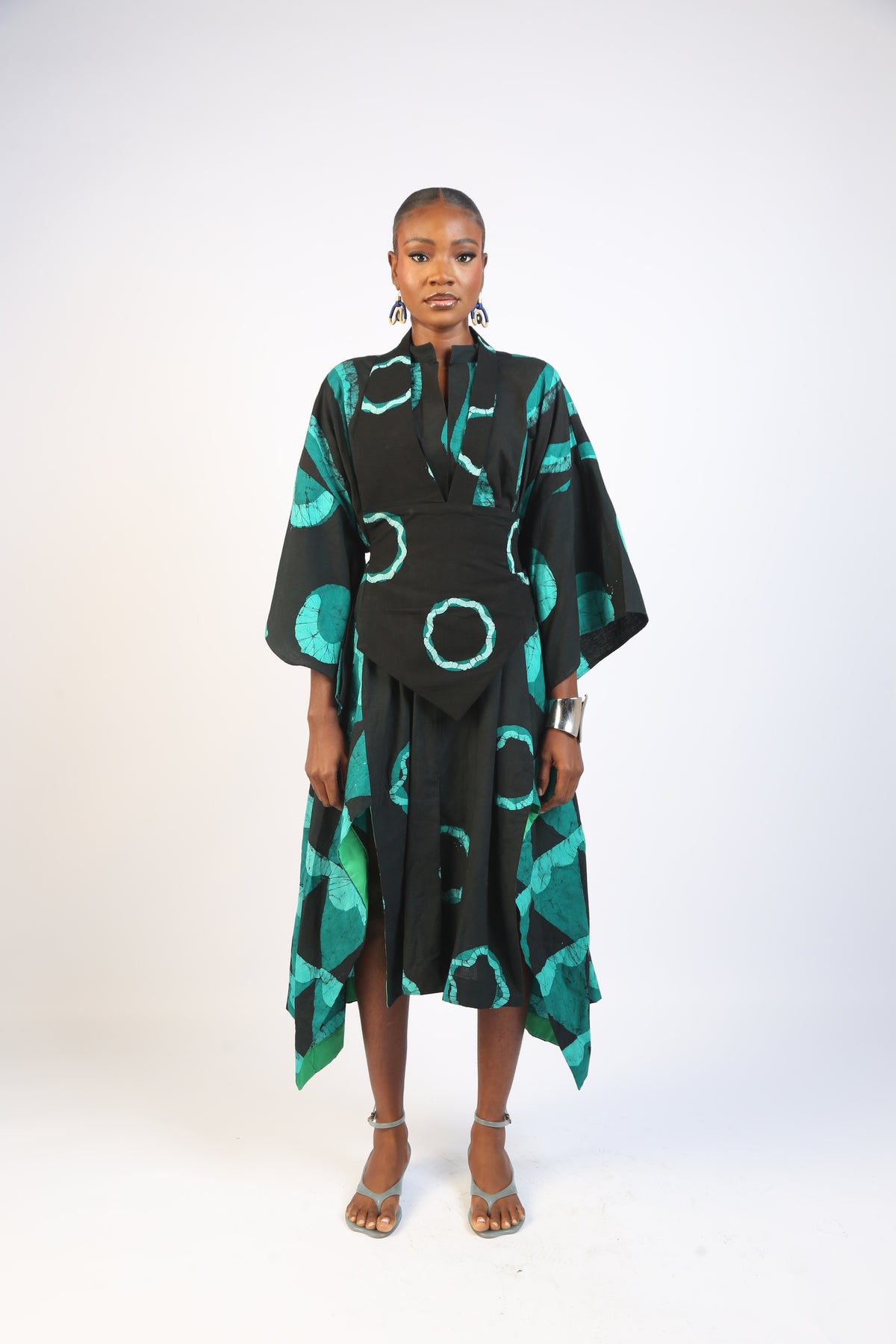 MULTIPRINT SHIRT DRESS