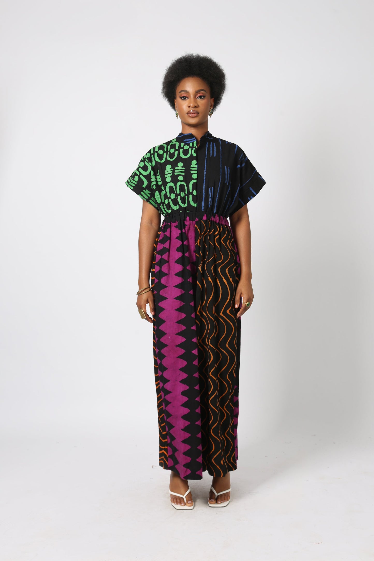 DARK MULTICOLOURED BUBA JUMPSUIT