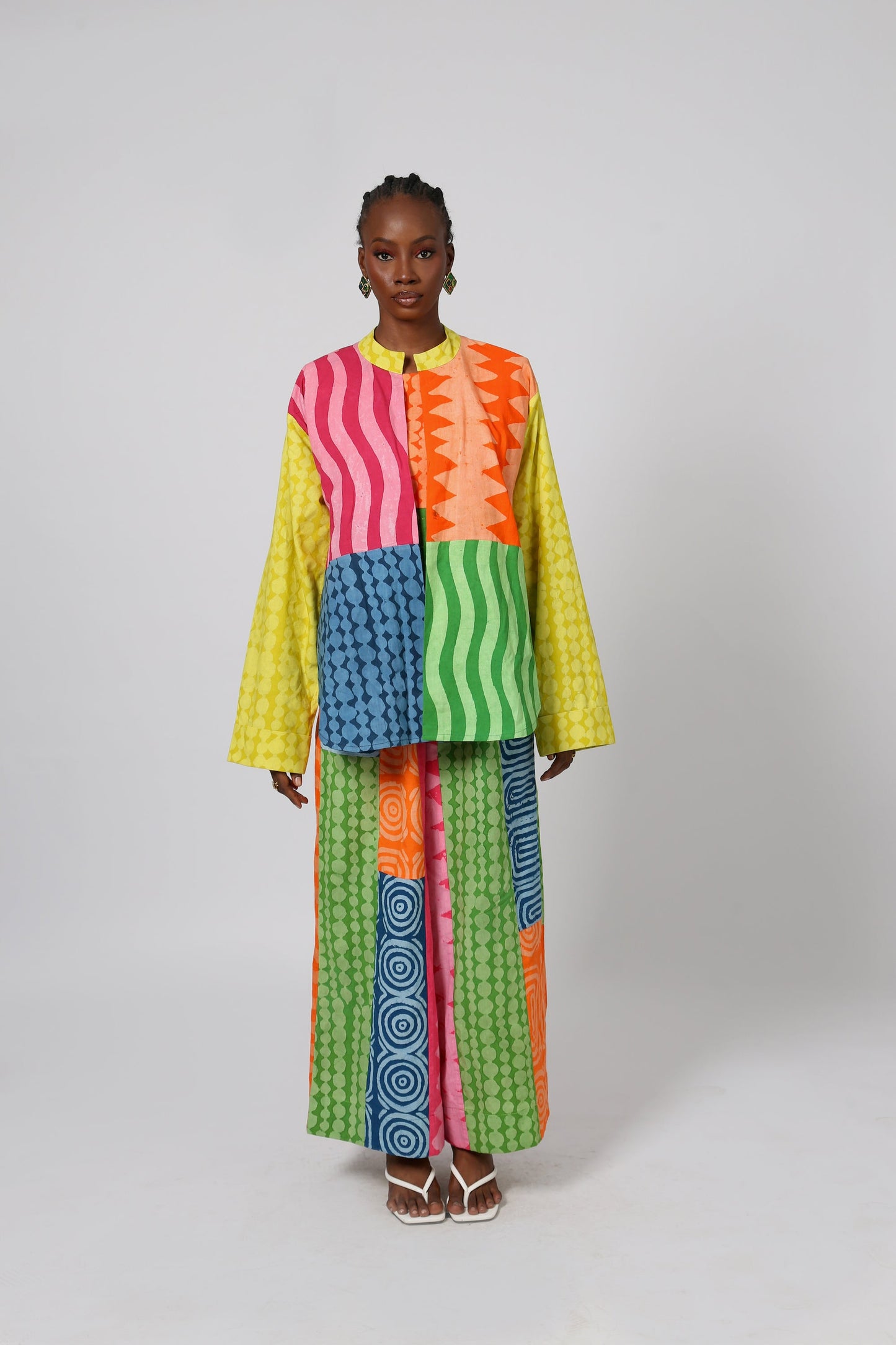 PINK AND PEACH LONG SLEEVE SHIRT