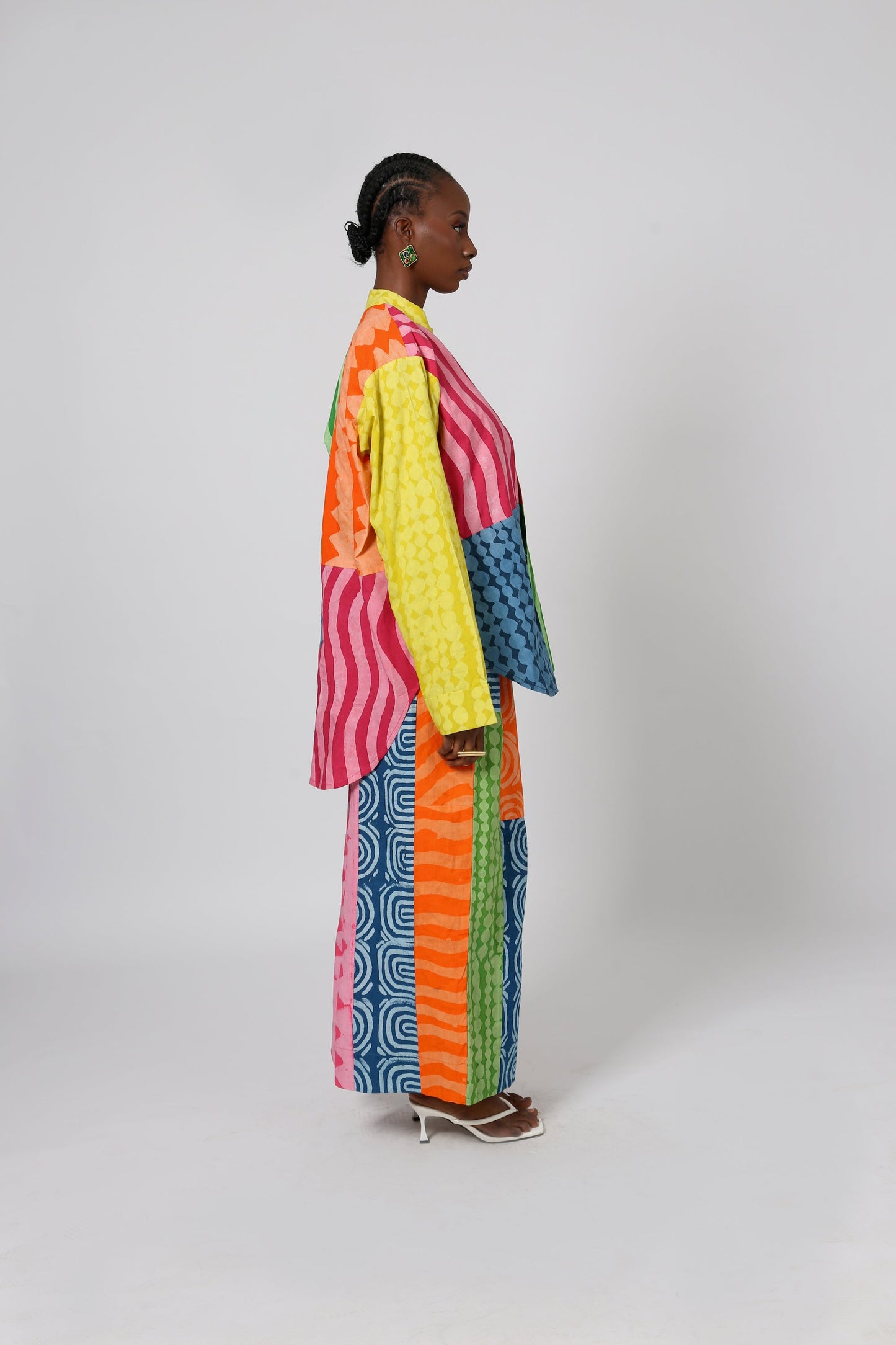 PINK AND PEACH LONG SLEEVE SHIRT