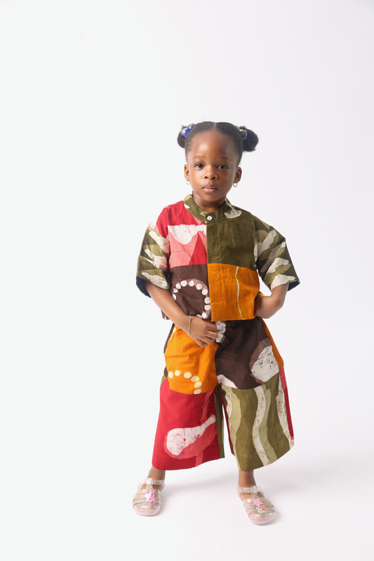 KIDS DARK MULTICOLOUR CULOTTE