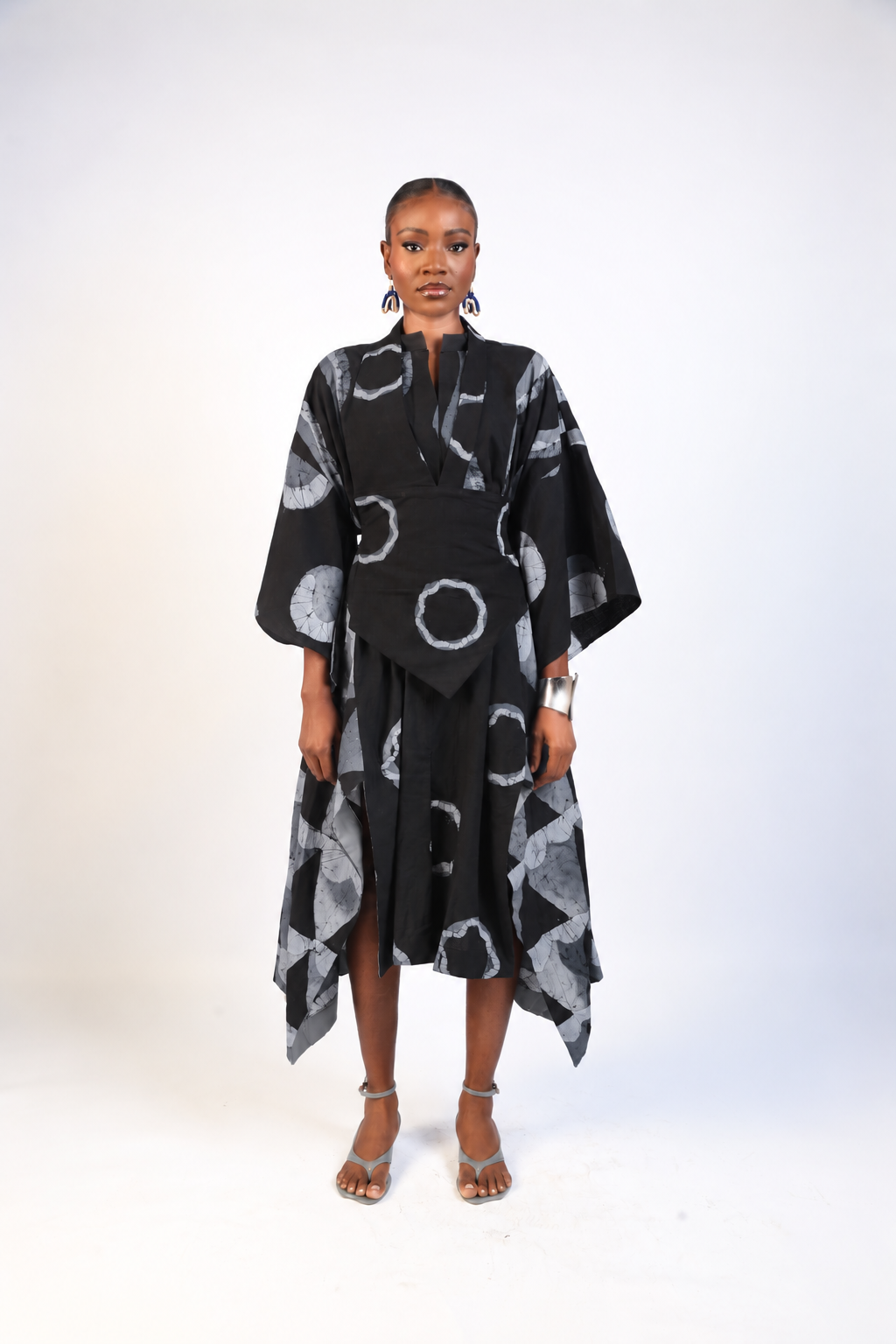 MULTIPRINT SHIRT DRESS