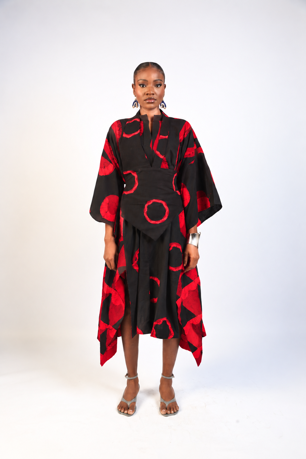 MULTIPRINT SHIRT DRESS