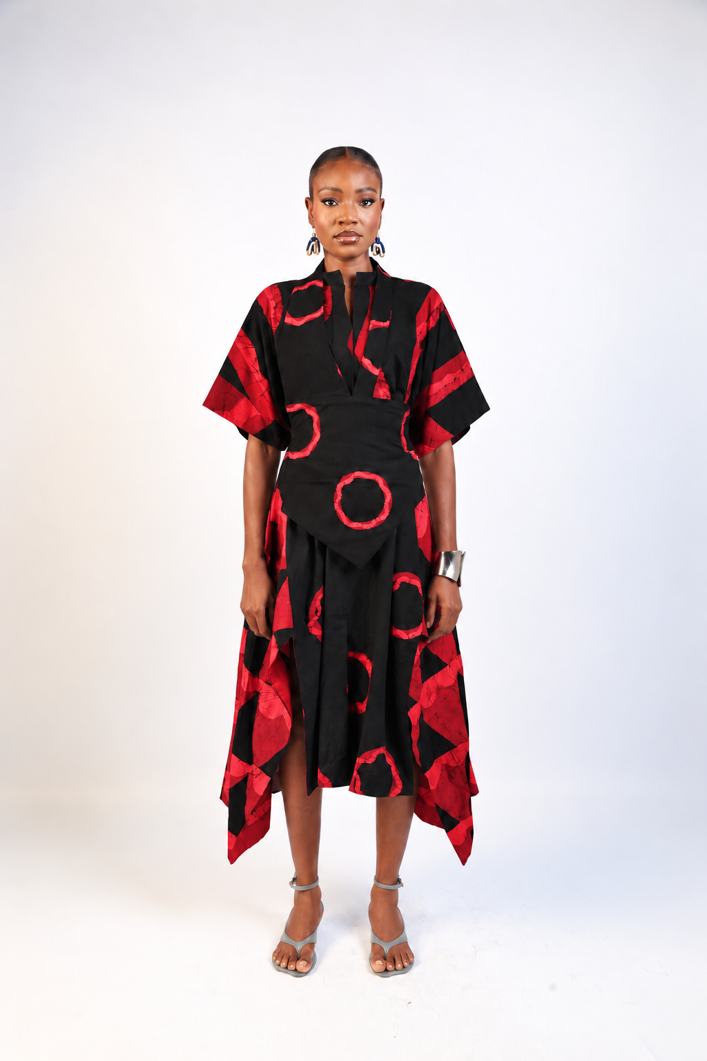 MULTIPRINT SHIRT DRESS