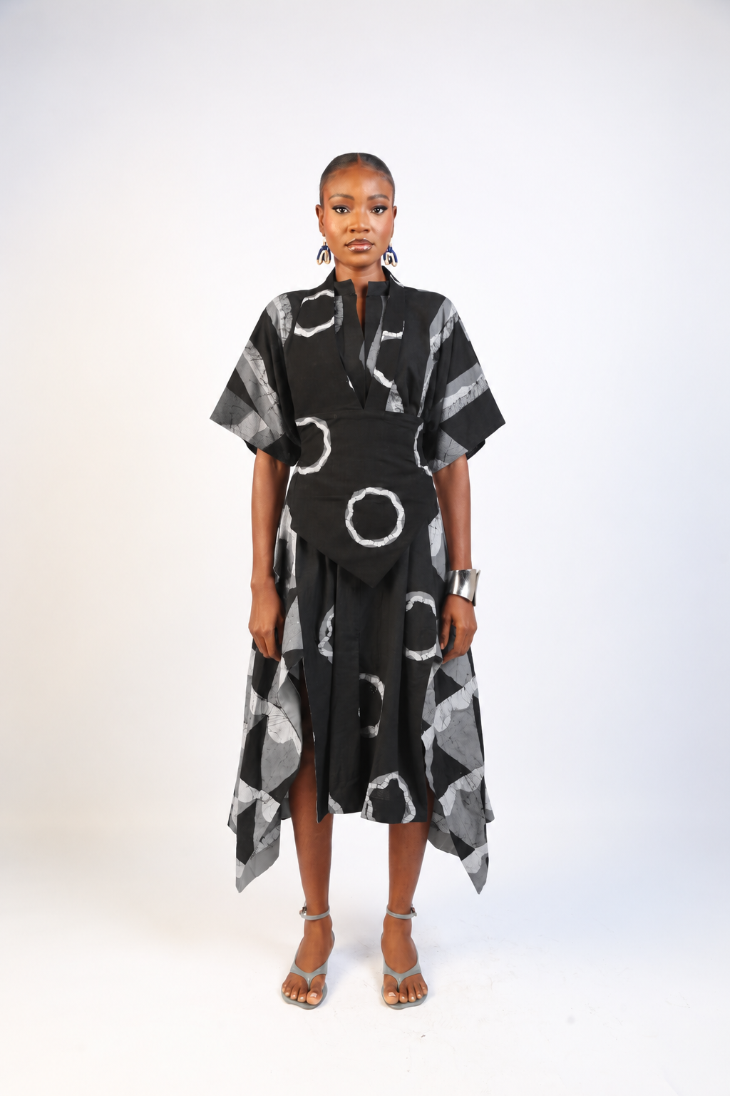 MULTIPRINT SHIRT DRESS