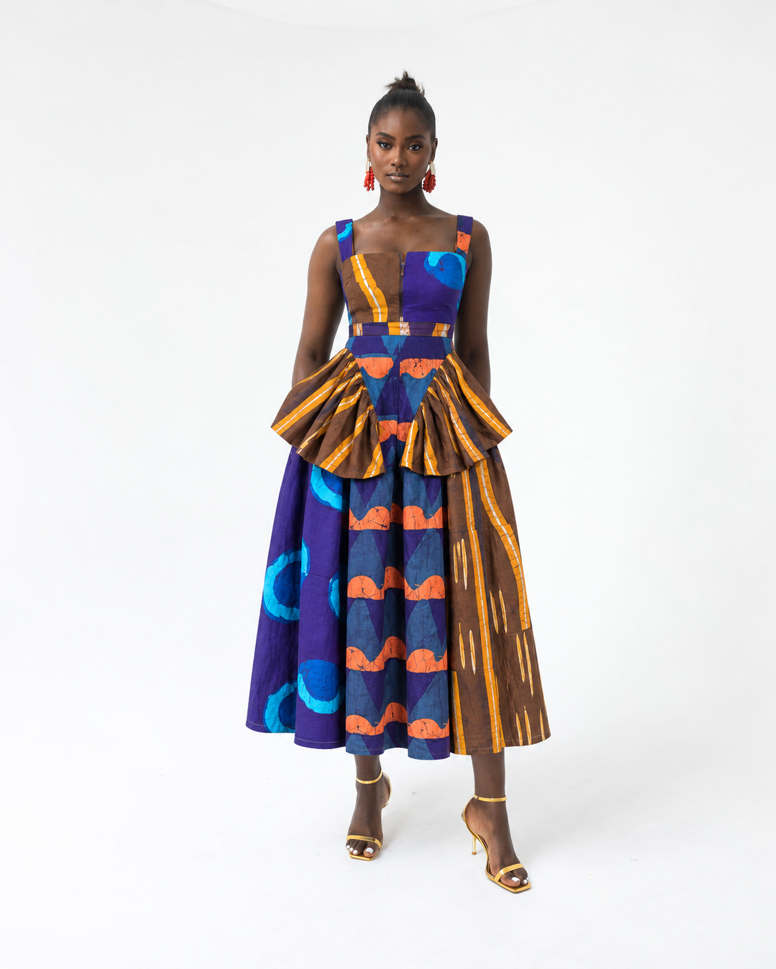 Dark Multicoloured Dye Lab x M.O.T Jodi Skirt (Preorder)
