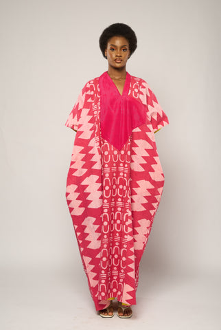 PINK AGBADA WITH PINK ASO OKE