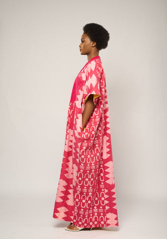 PINK AGBADA WITH PINK ASO OKE