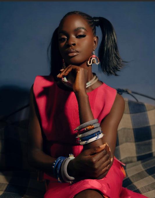 ASE BRACELET WHITE BLUE GREEN