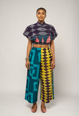 DARK MULTI-COLOURED CULOTTES