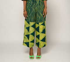 GREEN AND YELLOW CULOTTES