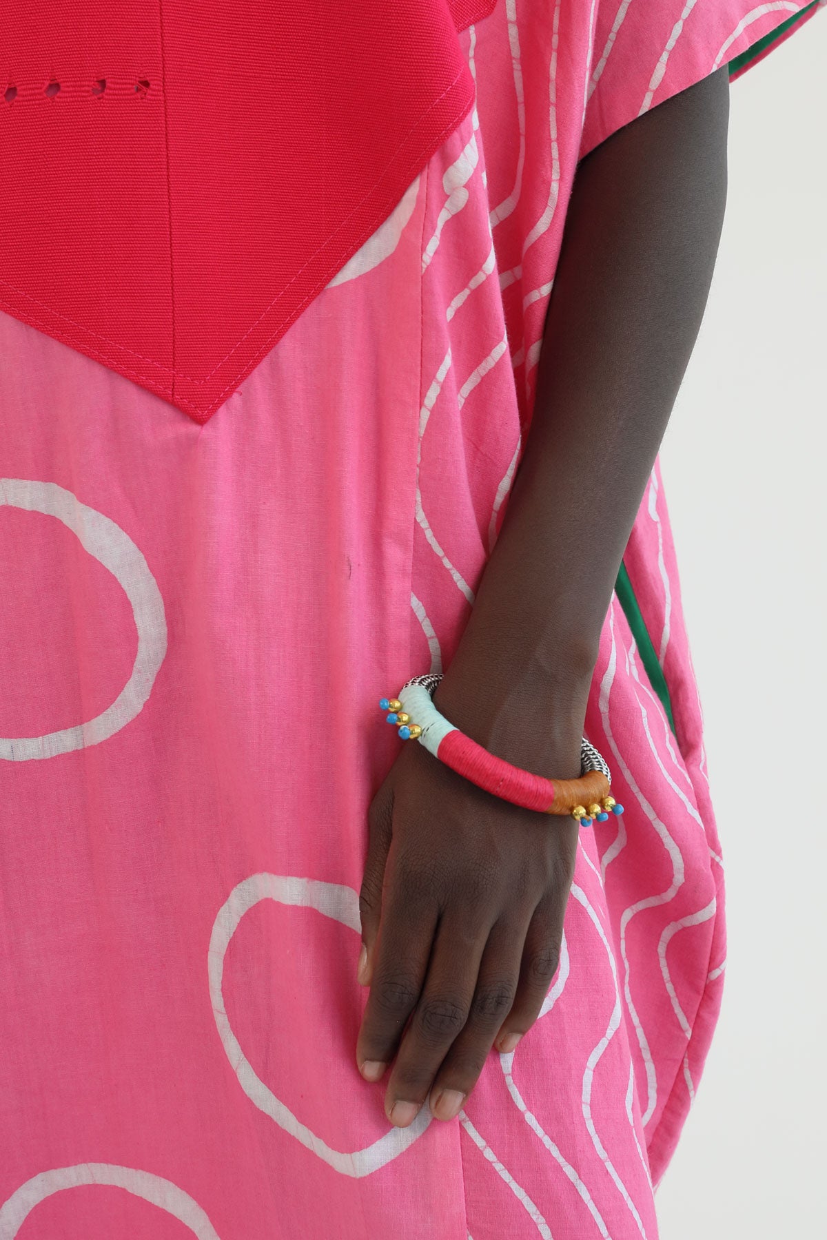 ASE BRACELET WHITE ZIG-ZAG MAGENTA MINT